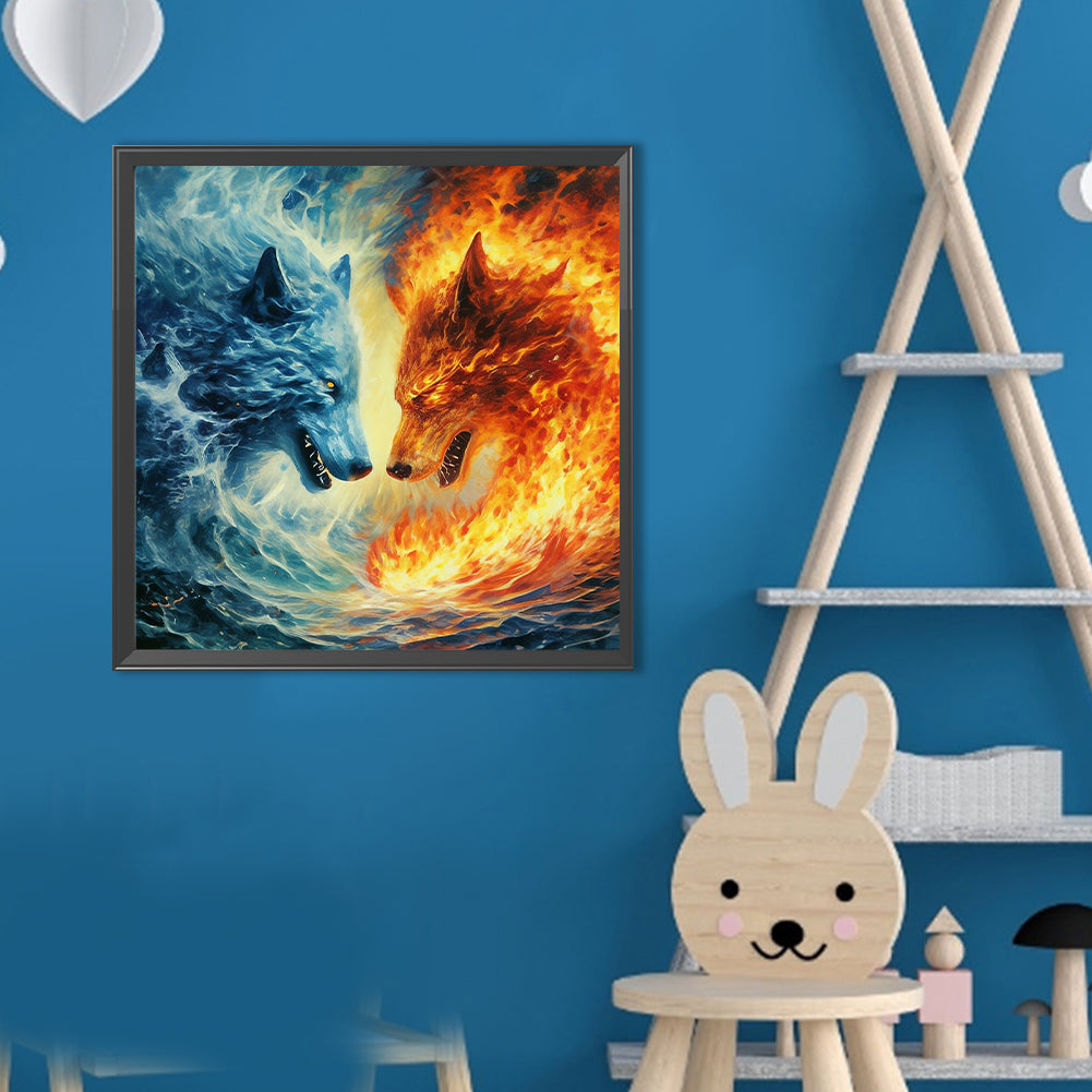 Wolf - Full Round Drill Diamond Painting 40*40CM