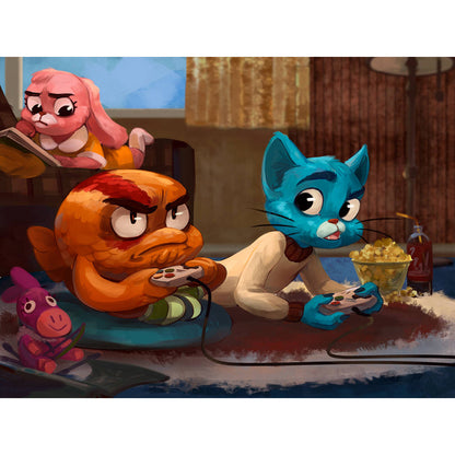 The Amazing World Of Gumball - Full Round Drill Diamond Painting 30*40CM