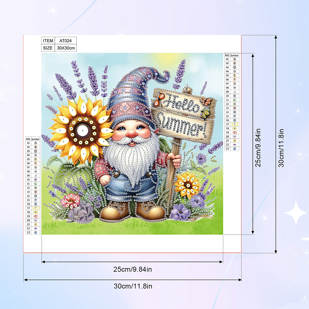 Summer Goblin - Special Shaped Drill Diamond Painting 30*30CM
