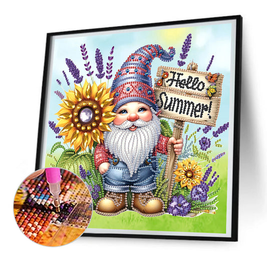 Summer Goblin - Special Shaped Drill Diamond Painting 30*30CM