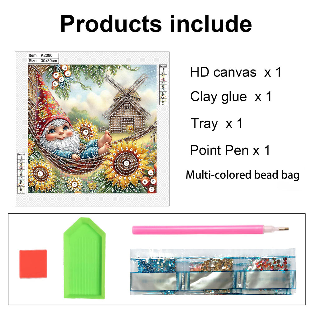 Summer Goblin - Special Shaped Drill Diamond Painting 30*30CM