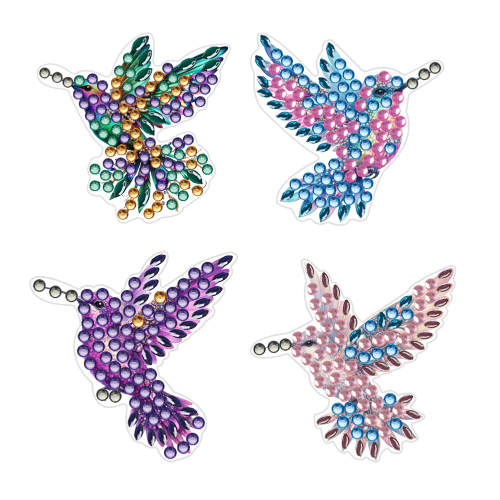 4pc Flower Animal DIY Diamond Painting Car Air Vent Clip Air Freshener for Adult