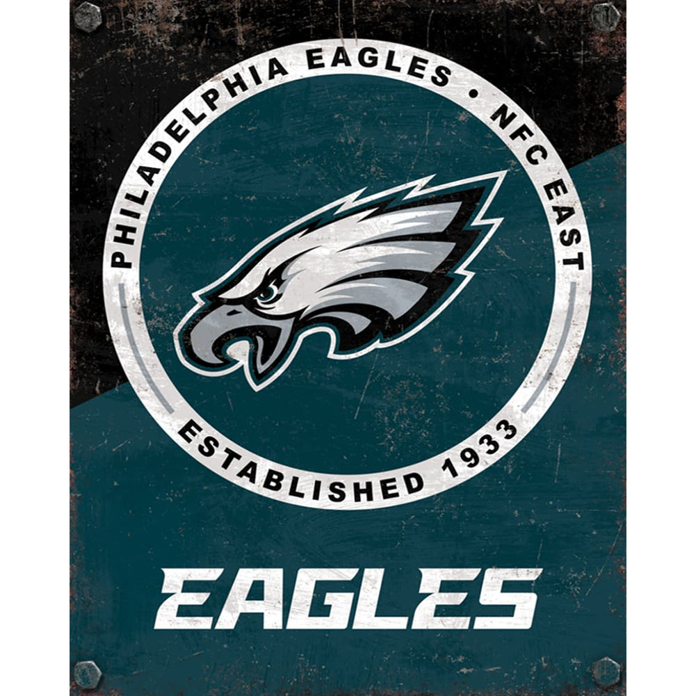 Philadelphia Eagles - Full Round Drill Diamond Painting 40*50CM