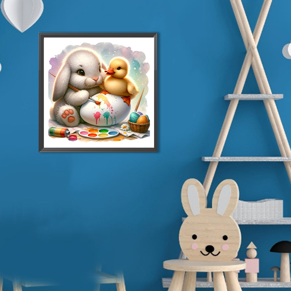 Easter Bunny Egg - Full Round Drill Diamond Painting 30*30CM
