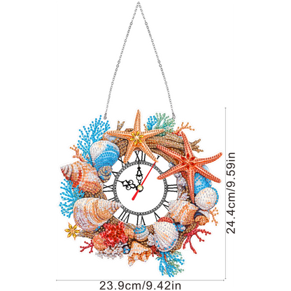 Acrylic Special Shape Flowers 5D Diamond Painting Clock Art Craft for Home Decor