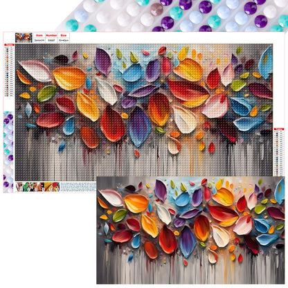 Decorative Flower Painting - Full Round Drill Diamond Painting 70*40CM