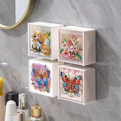 DIY Diamond Painting Storage Organizer Wall Mount Diamond Art Organizer Box