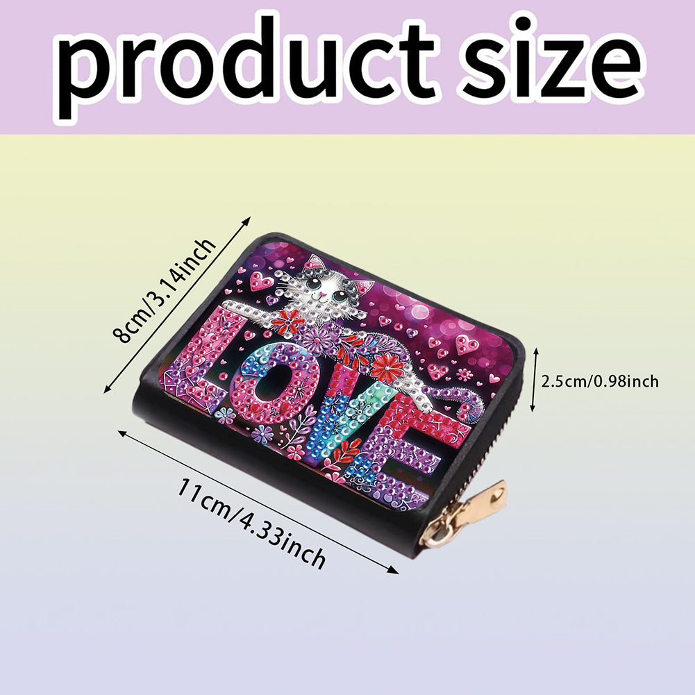 5D DIY Diamond Painting Wallet Diamond Painting Card Holder Coin Purse DIY Craft