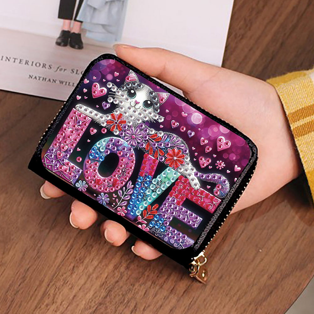 5D DIY Diamond Painting Wallet Diamond Painting Card Holder Coin Purse DIY Craft