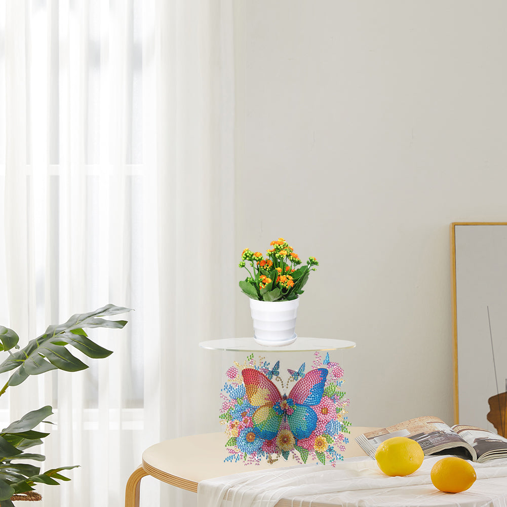 Acrylic Diamond Painting Plant Stand Diamond Art Potted Plant Holder Home Decor