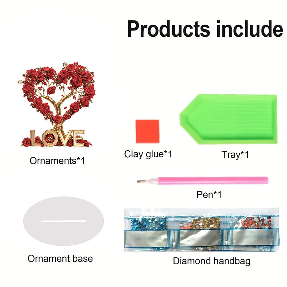 Animal Special Shaped 5D DIY Diamond Painting Tabletop Ornaments Kit Table Decor