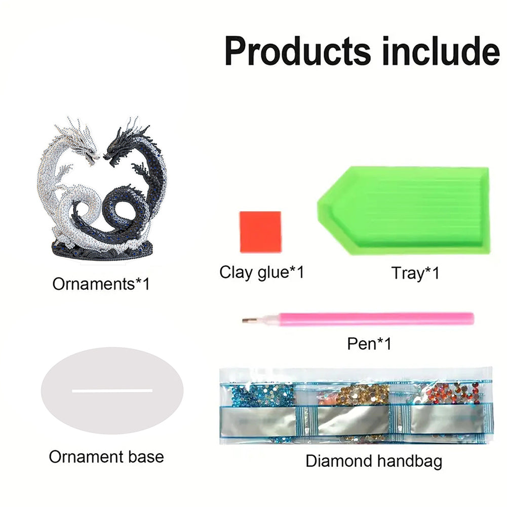 Animal Special Shaped 5D DIY Diamond Painting Tabletop Ornaments Kit Table Decor