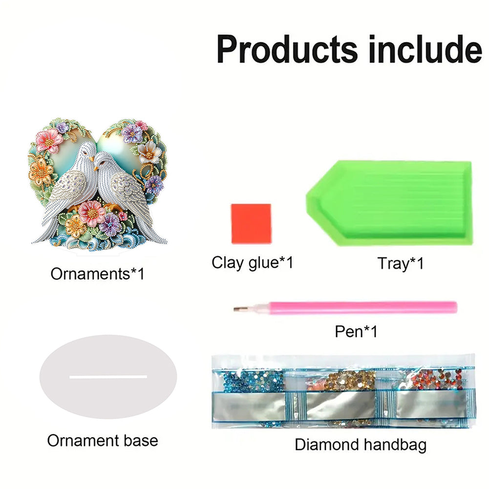 Animal Special Shaped 5D DIY Diamond Painting Tabletop Ornaments Kit Table Decor