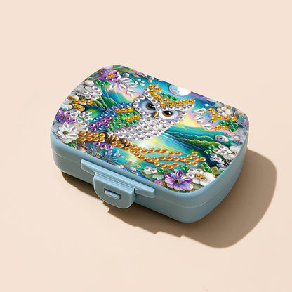 5D DIY Diamond Painting Dot Pill Case Diamond Art Pill Storage Box for Art Craft