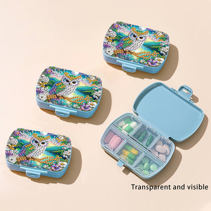 5D DIY Diamond Painting Dot Pill Case Diamond Art Pill Storage Box for Art Craft