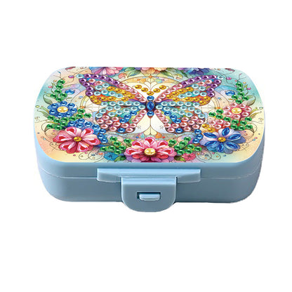 5D DIY Diamond Painting Dot Pill Case Diamond Art Pill Storage Box for Art Craft