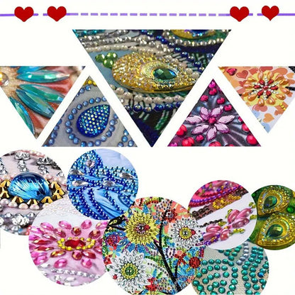 Acrylic Special Shape Daisy 5D Diamond Painting Clock Art Craft for Desktop Wall