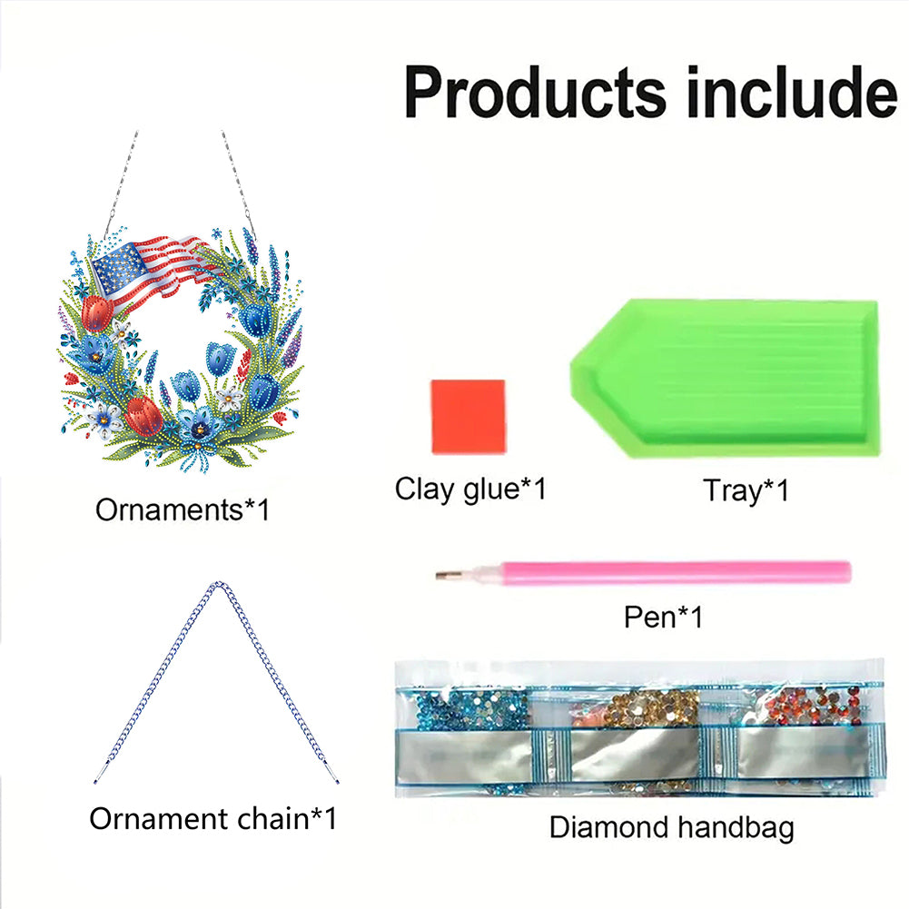 Bear DIY Diamond Art Pendant Kit Diamond Painting Hanging Pendant for Art Crafts