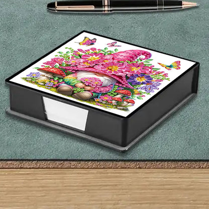Cross Leather Diamond Art Note Box with 160 Sheets of Paper for Adults Beginners