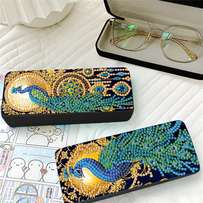 2Pcs Diamond Painting Eyeglasses Case Glasses Storage Case for Friends Gift
