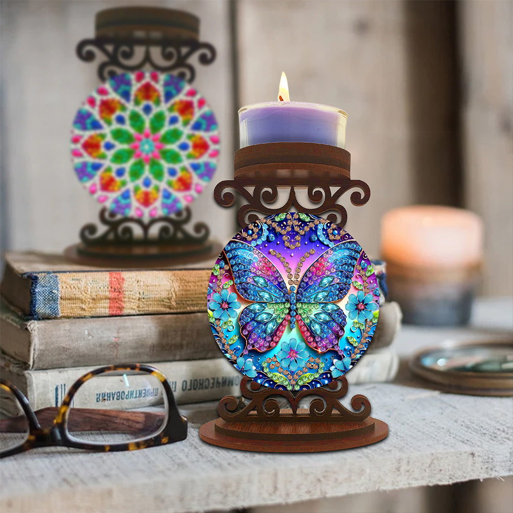 Animals Diamond Painting Candle Holder Ornaments Desktop Tea Light Candle Holder