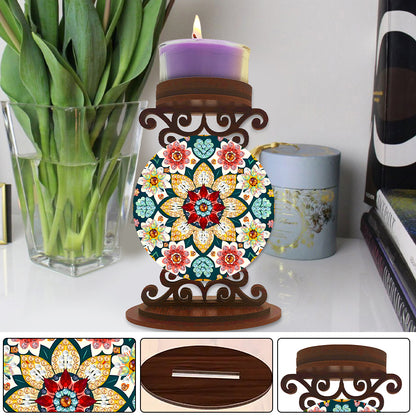 Animals Diamond Painting Candle Holder Ornaments Desktop Tea Light Candle Holder