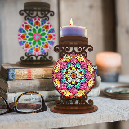 Animals Diamond Painting Candle Holder Ornaments Desktop Tea Light Candle Holder