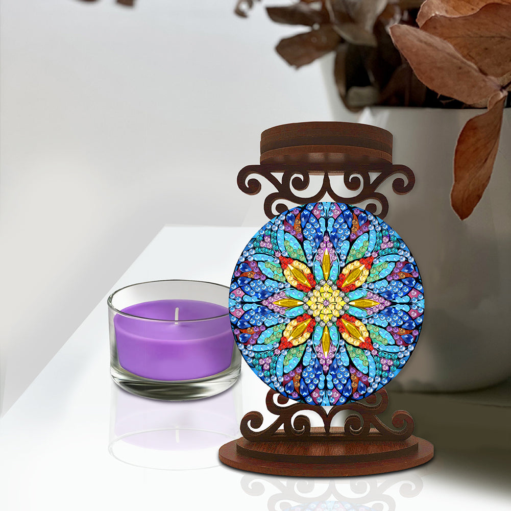 Animals Diamond Painting Candle Holder Ornaments Desktop Tea Light Candle Holder