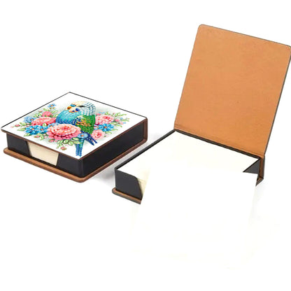 Cross Leather Diamond Art Note Box with 160 Sheets of Paper for Adults Beginners