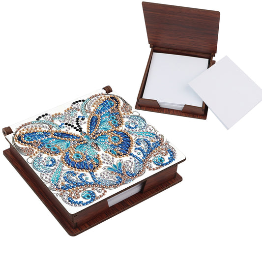 Animals Diamond Painting Notecard Box Gem Art Sticky Note Holder for Home Office