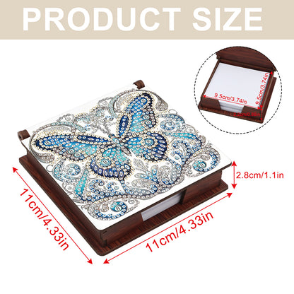 Animals Diamond Painting Notecard Box Gem Art Sticky Note Holder for Home Office
