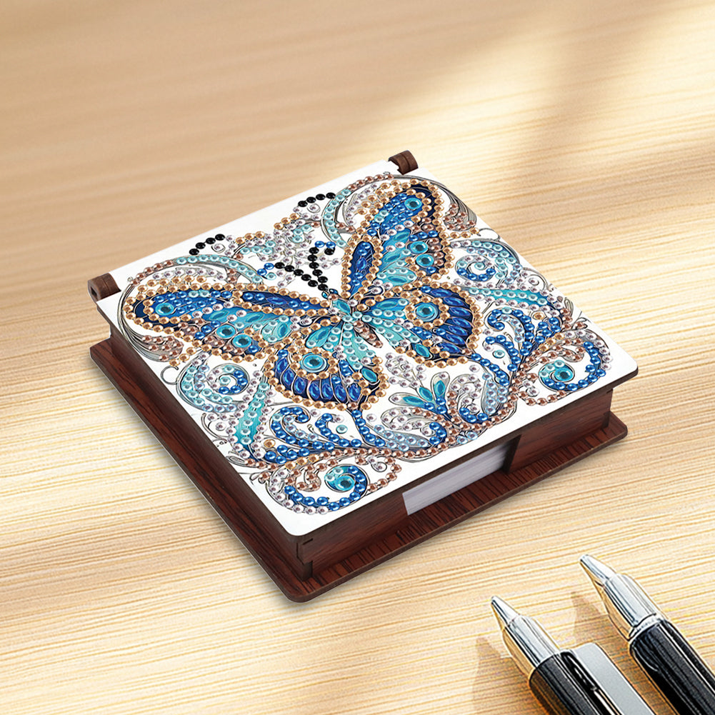 Animals Diamond Painting Notecard Box Gem Art Sticky Note Holder for Home Office