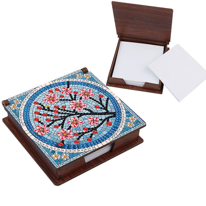 Animals Diamond Painting Notecard Box Gem Art Sticky Note Holder for Home Office