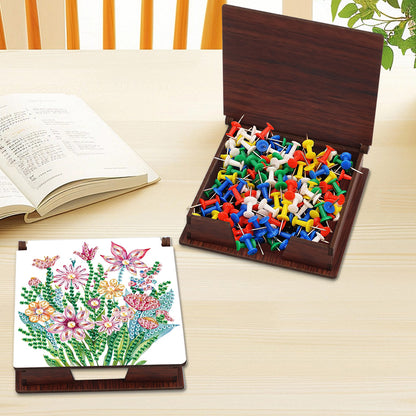 Animals Diamond Painting Notecard Box Gem Art Sticky Note Holder for Home Office