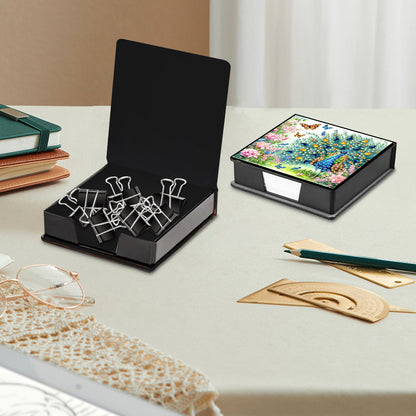 Animals Diamond Painting Notecard Box Gem Art Sticky Note Holder for Home Office