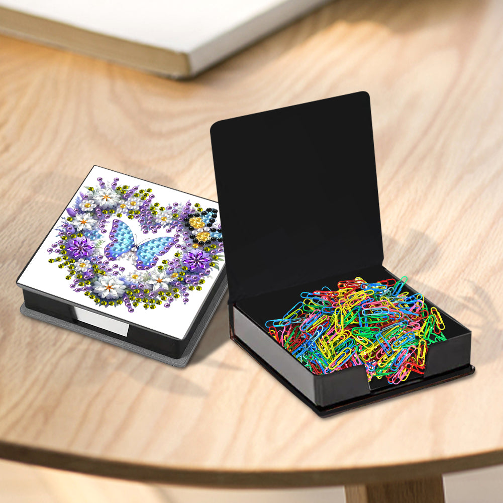 Animals Diamond Painting Notecard Box Gem Art Sticky Note Holder for Home Office