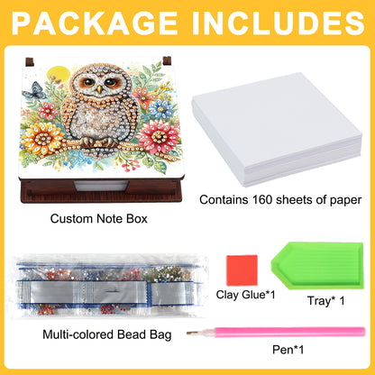 1pc Diamond Painting Kit Note Box 160 Sticky Notes Home Office School Supplies