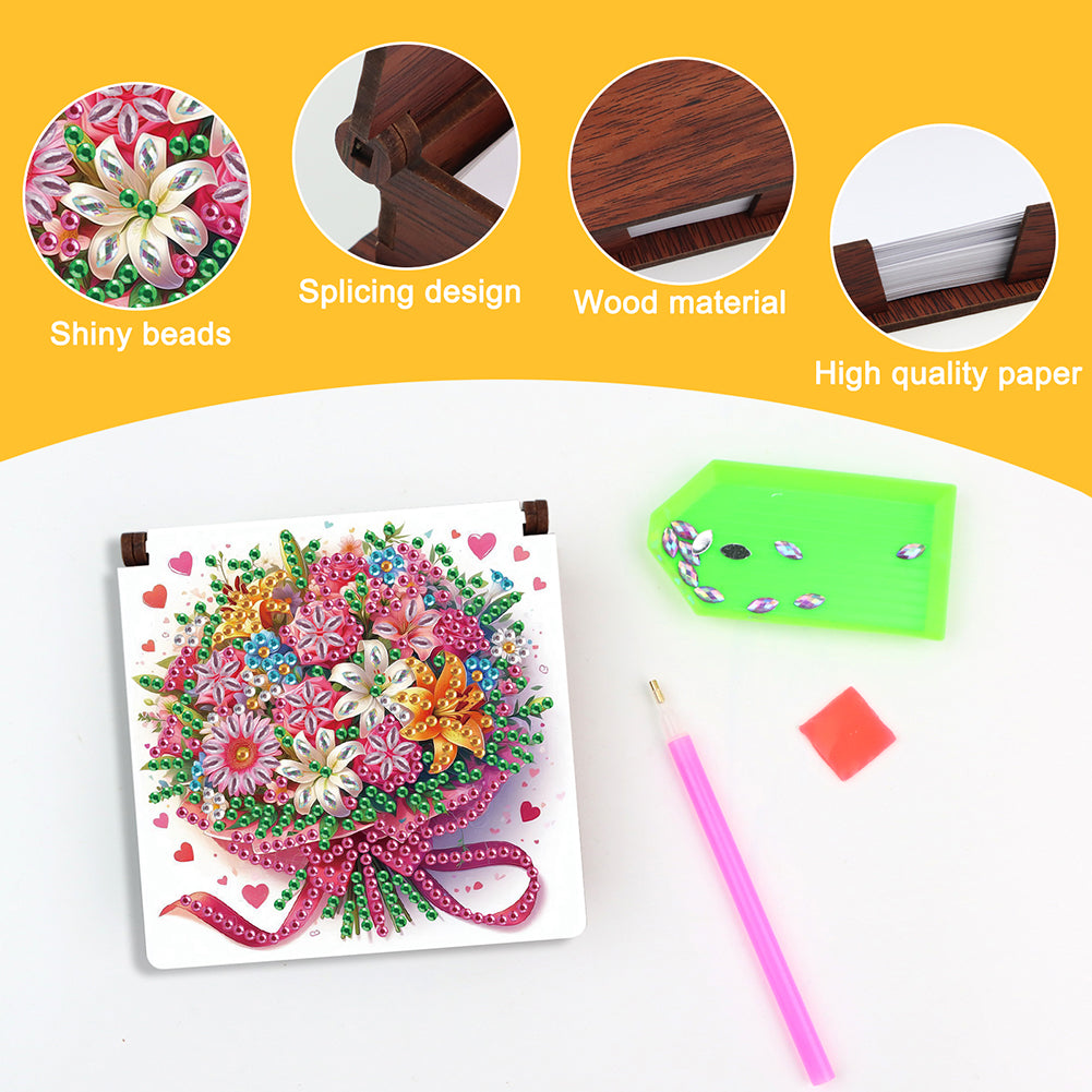 1pc Diamond Painting Kit Note Box 160 Sticky Notes Home Office School Supplies