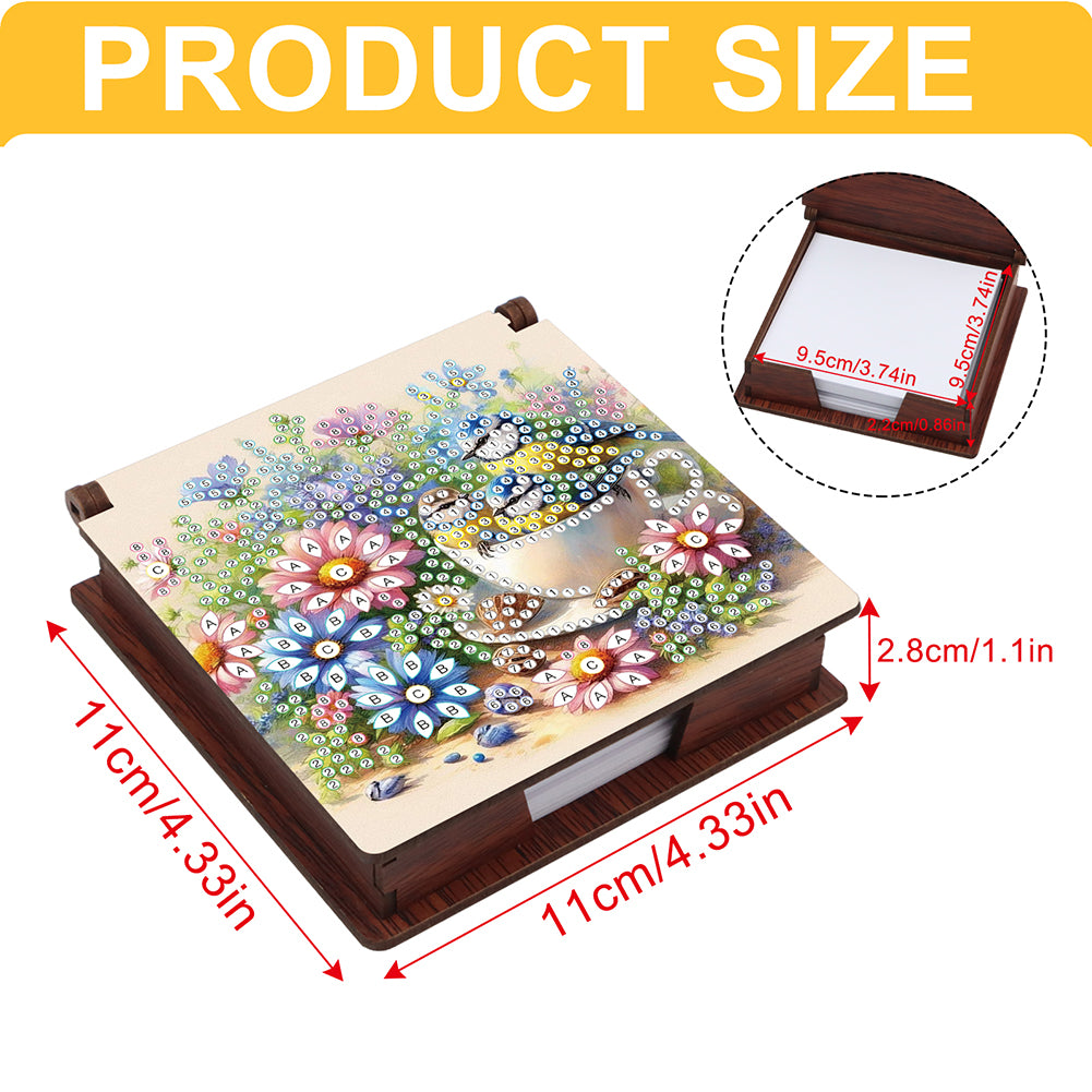 1pc Diamond Painting Kit Note Box 160 Sticky Notes Home Office School Supplies