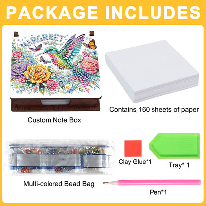 1pc Diamond Painting Kit Note Box 160 Sticky Notes Home Office School Supplies