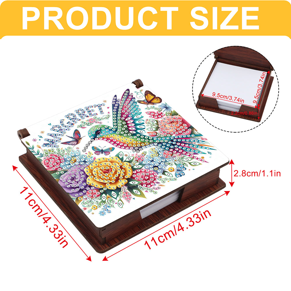 1pc Diamond Painting Kit Note Box 160 Sticky Notes Home Office School Supplies