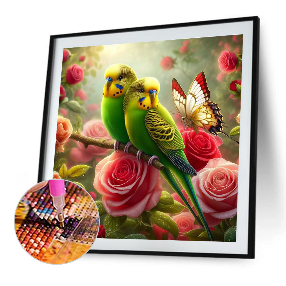 Parrot - Full Round Drill Diamond Painting 40*40CM