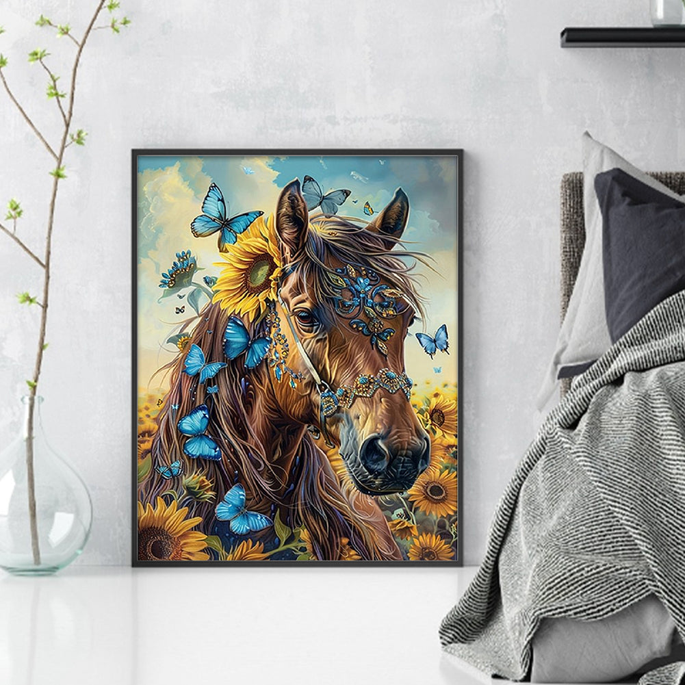 Horse - 11CT Stamped Cross Stitch 40*50CM