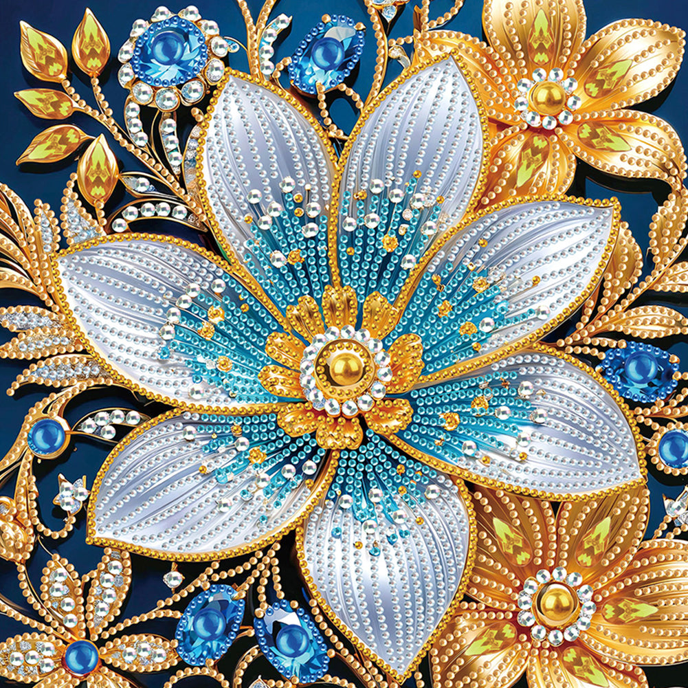 4 Pcs Flowers - Special Shaped Drill Diamond Painting 30*30CM