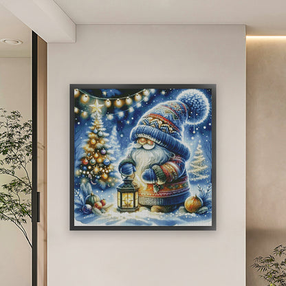 Dwarfs With Lanterns - 14CT Stamped Cross Stitch 65*65CM(Fairy Brand)