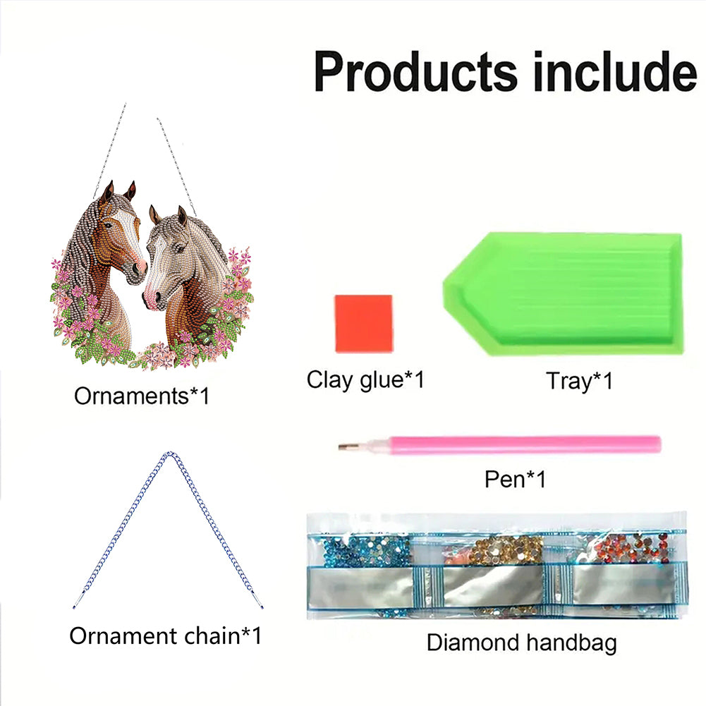 Acrylic Special Shape Animals Diamond Painting Ornaments for Garden Window Decor
