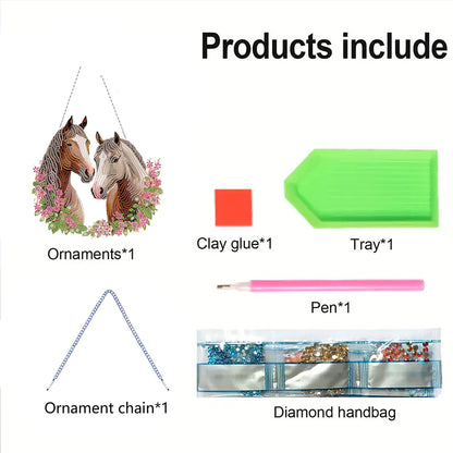 Acrylic Special Shape Animals Diamond Painting Ornaments for Garden Window Decor