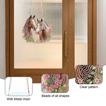 Acrylic Special Shape Animals Diamond Painting Ornaments for Garden Window Decor