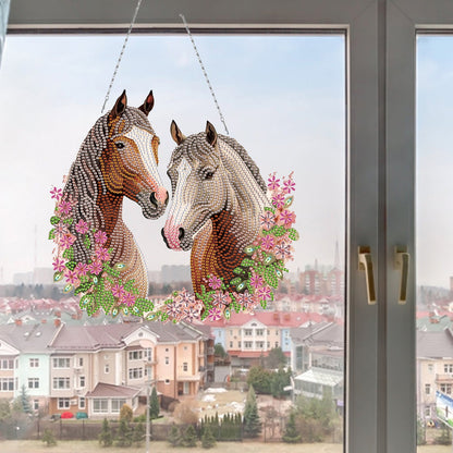 Acrylic Special Shape Animals Diamond Painting Ornaments for Garden Window Decor