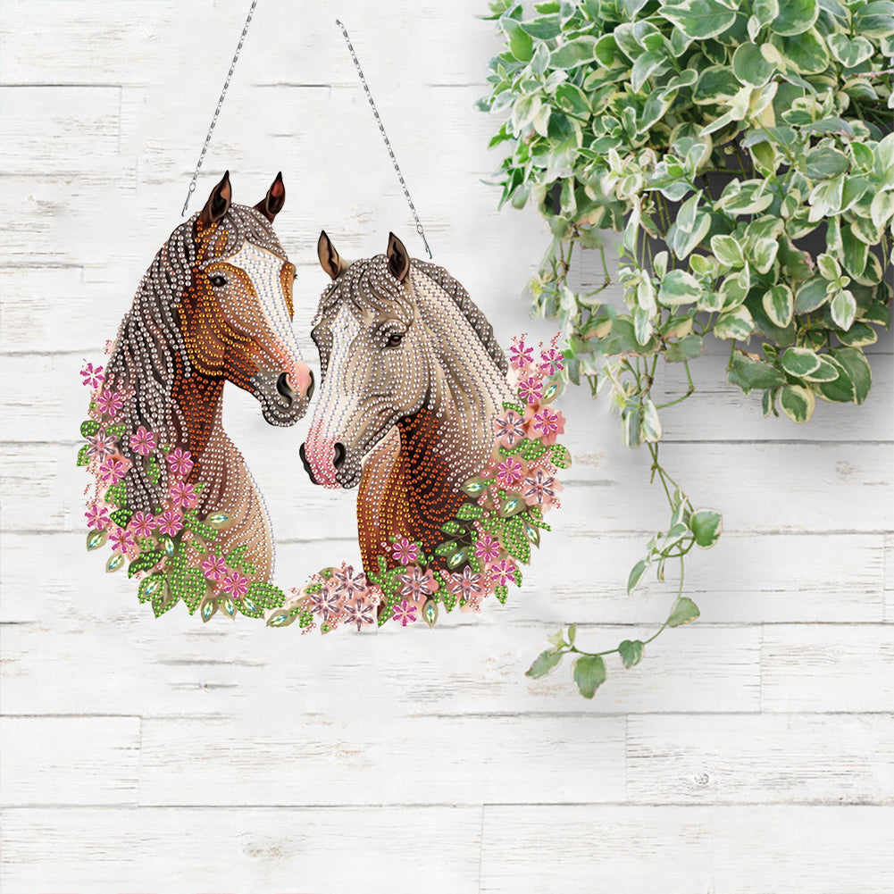 Acrylic Special Shape Animals Diamond Painting Ornaments for Garden Window Decor